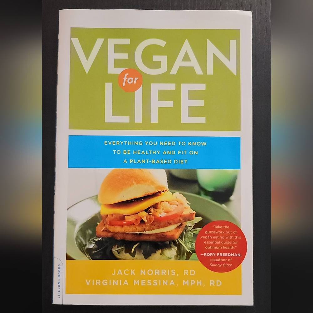 Vegan for Life Jack Norris  paperback book cookbook